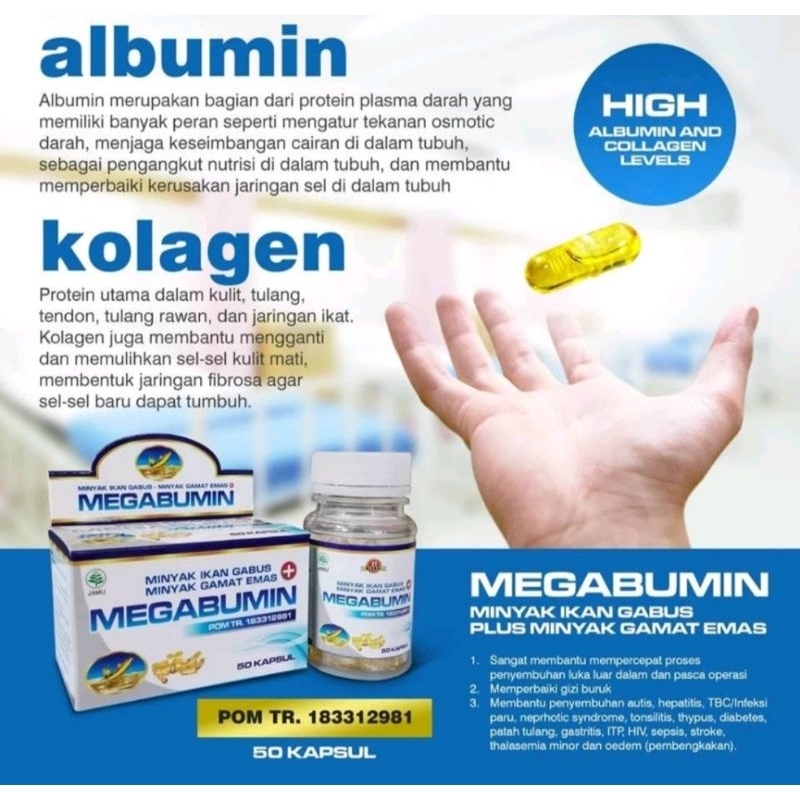 Megabumin Kapsul Minyak Ikan Gabus