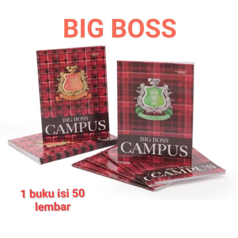 

BUKU TULIS CAMPUS BIG BOSS PANJANG (1 BUKU ISI 50 LEMBAR)