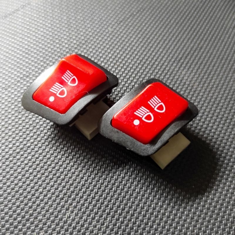 Saklar Tombol Lampu Dim Beam On off 3 4  piw piw Pin Vietnam Merah