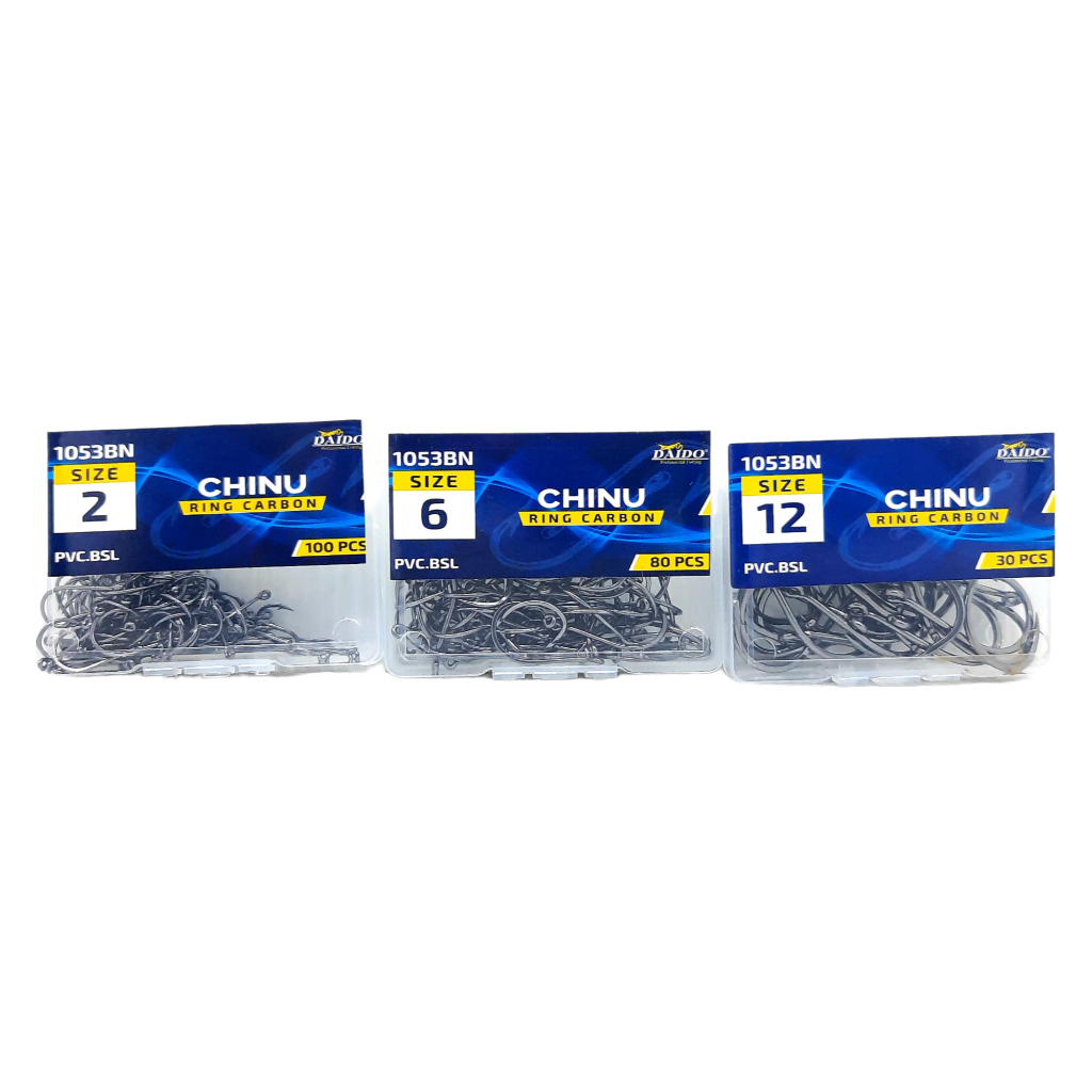 Kail Pancing KOTAK DAIDO 1053 CHINU Type Besar & 1054 IDZUMEZINA Type Kecil Ring CARBON Sangat Tajam
