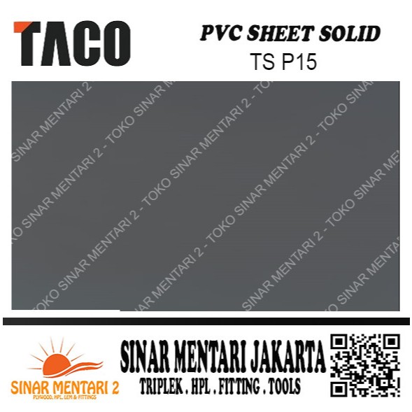 TACO SHEET PVC SOLID TS P15