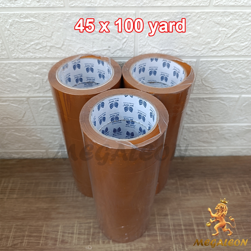 

Lakban Coklat 45mm x 100 yard 45 MICRON TEBAL KUAT Setara Daimaru (SLOP isi 6)