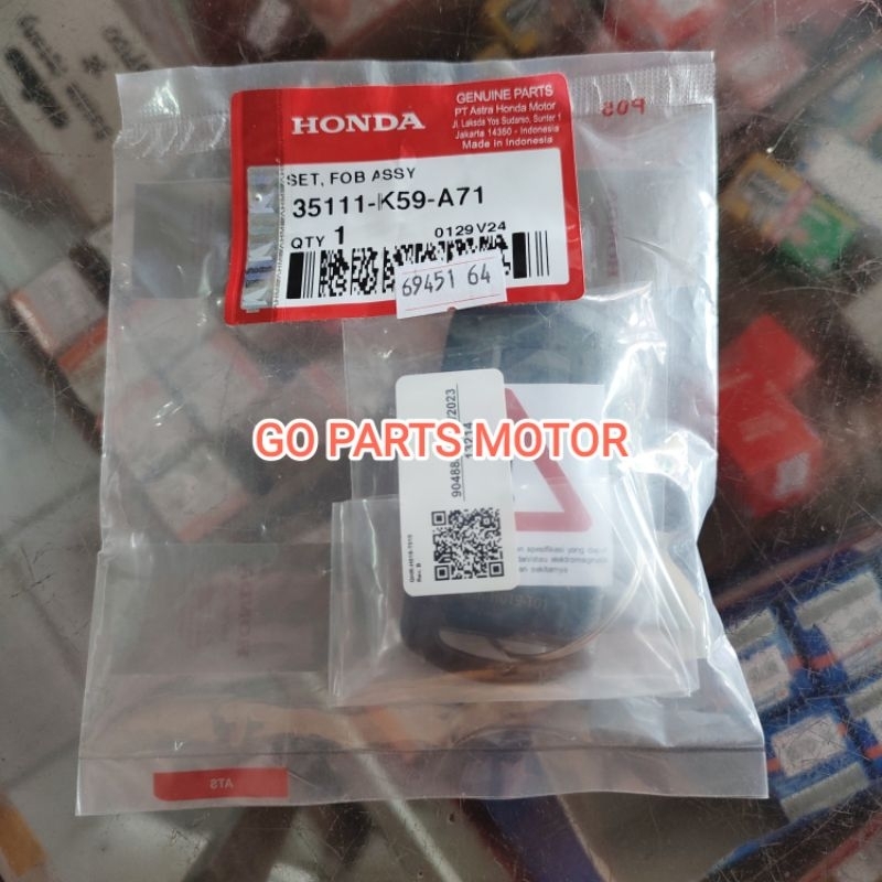 Remote Remot Alarm Honda Vario 125 2018 Set Fob Assy 35111-K59-A71
