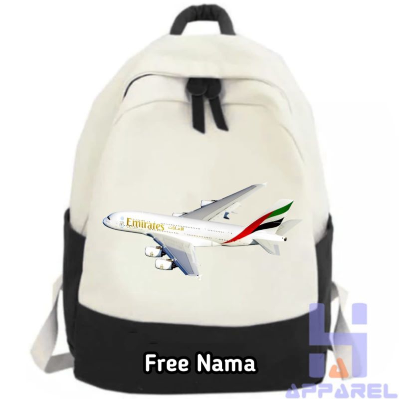 TAS RANSEL ANAK PESAWAT AIRBUS A380 EMIRATES