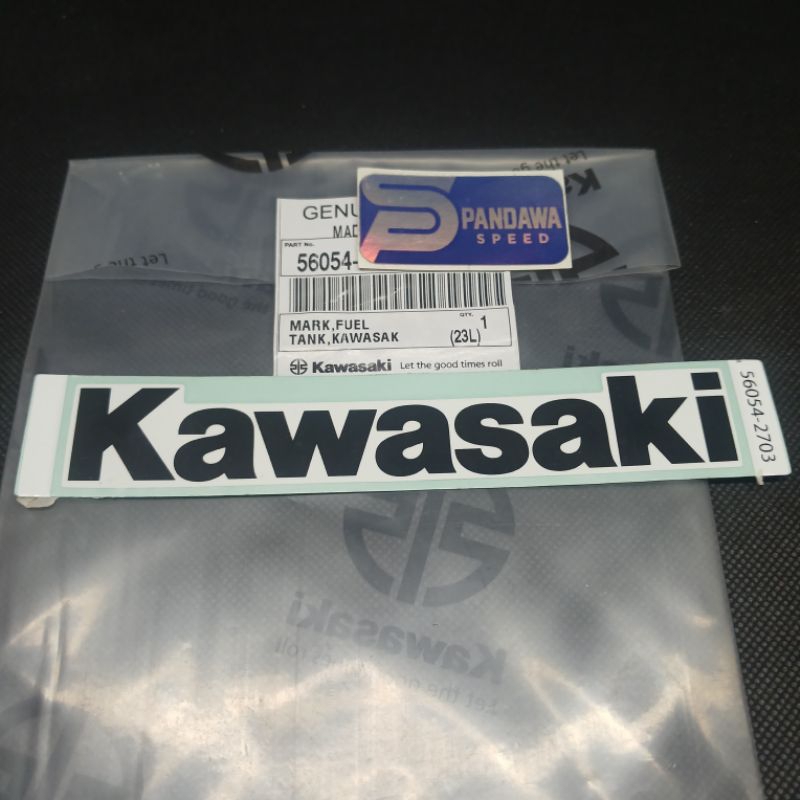 Stiker Sticker Logo Kawasaki Tangki Bensin W175TR W 175 R 150 R Rr Ss Original