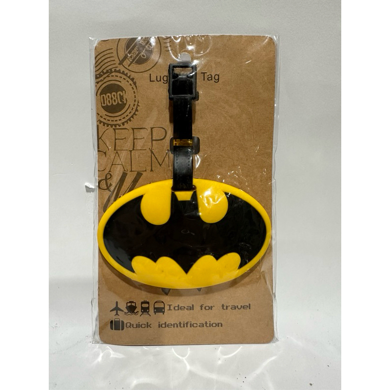 luggage tag/ gantungan koper batman logo