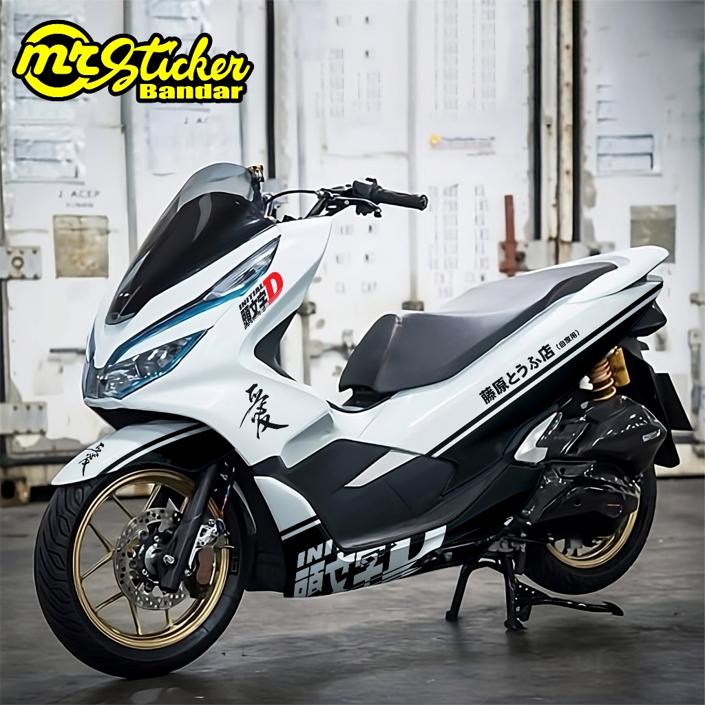 Decal PCX Full Body Stiker PCX Full Body Full Blok Dekal PCX 150 Decal PCX 160 motif initial D