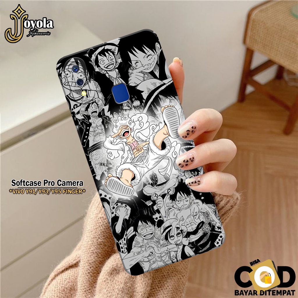 Case VIVO Y91/Y93/Y95 FINGER Fashion Casing Anime Softcase Pro Camera - Case Pelindung Kamera - Bump