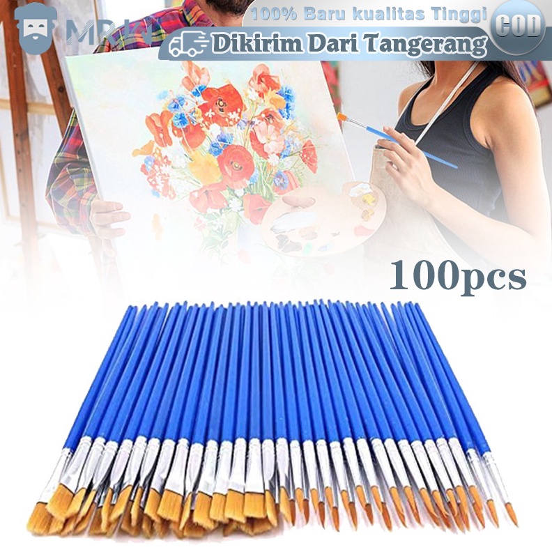 

KODE G2T 1pcs Kuas Lukis Akrilik Bulu Nilon Cat AirKuas Cat MinyakSet Kuas Lukis Lengkap Ujung Pointed Dan Flat Artist Paint Brush