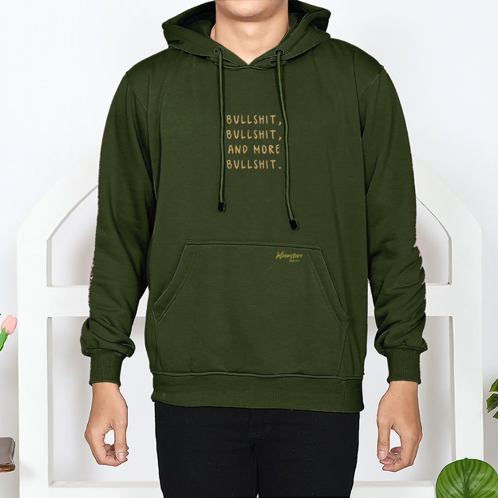 Sweater Hoodie Pria Wanita Unisex Motif Starboy Warna Army Hudie Kekinian Bahan Tebal