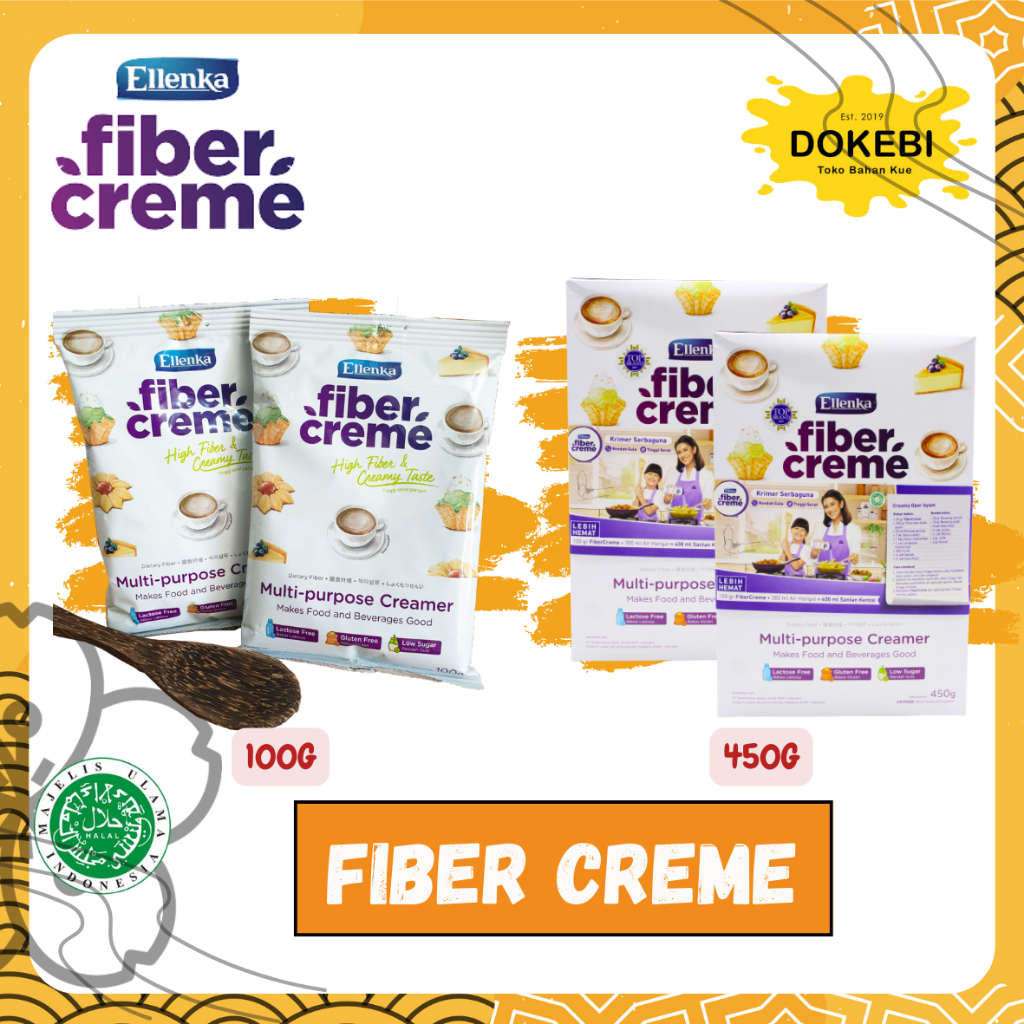 ELLENKA FIBER CREME 450 G / Krimer Bubuk / Non Dairy Creamer