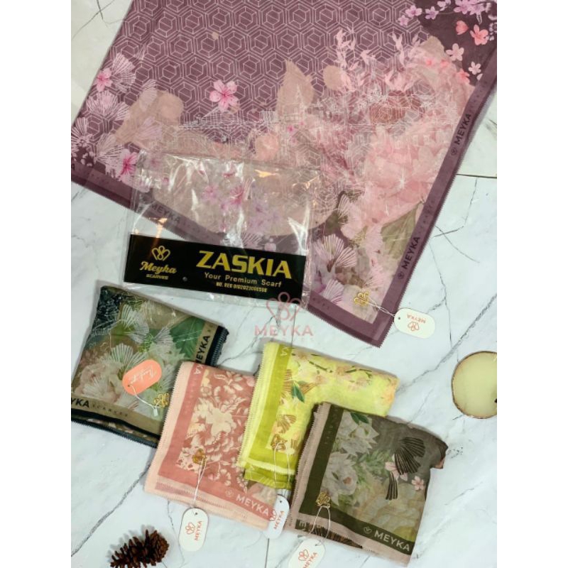 Zaskia MEYKA SCARF SEGI EMPAT MEYKA PREMIUM SEGI EMPAT MOTIF MEYKA