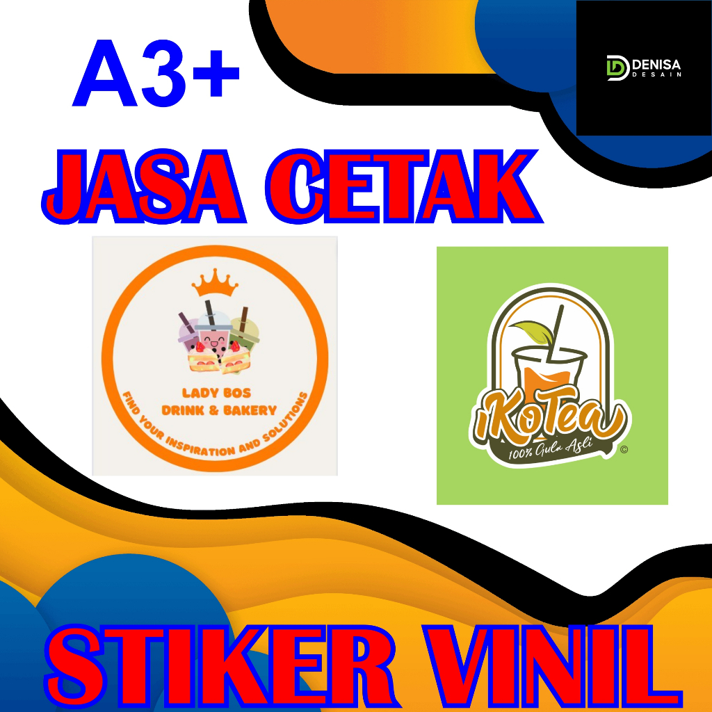 

CETAK STIKER VINIL CUT A3 MURAH / CETAK STIKER LABEL KEMASAN MAKANAN MINUMAN ONLINESHOP MURAH