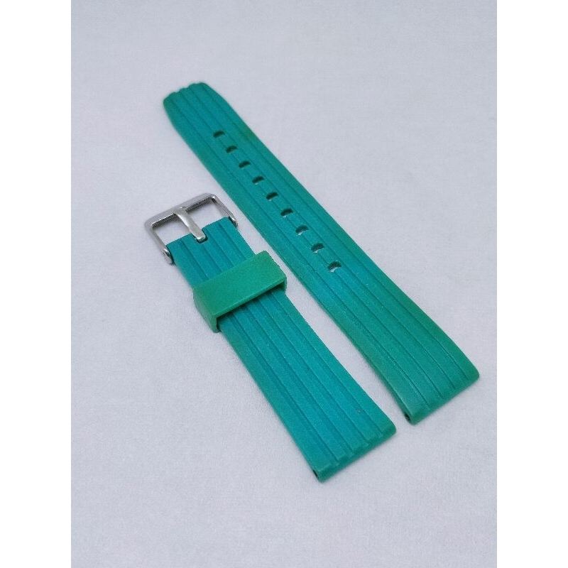 Rubberstrap 20mm vintage tali strap karet jam tangan klasik part arloji digital retro sports diver c