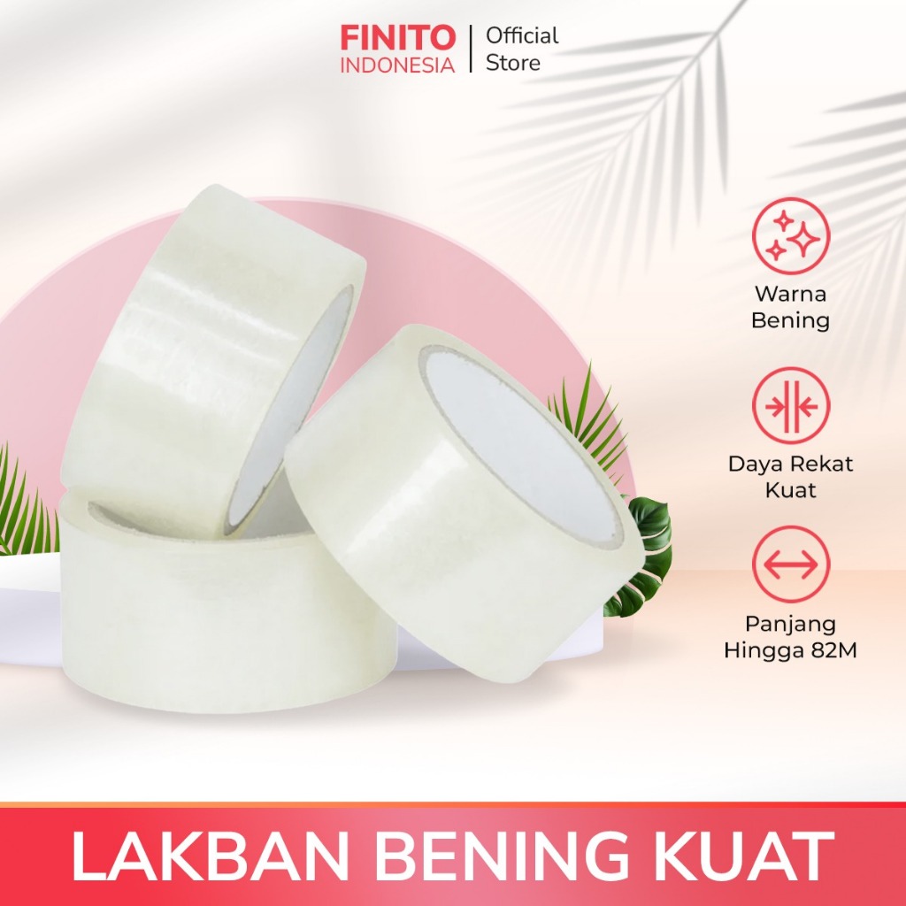 PROMO Lakban Bening beli 5 Pcs gratis 1 / Lakban Bening Anti Bocor Lakban besar lakban kertas Dan Ku
