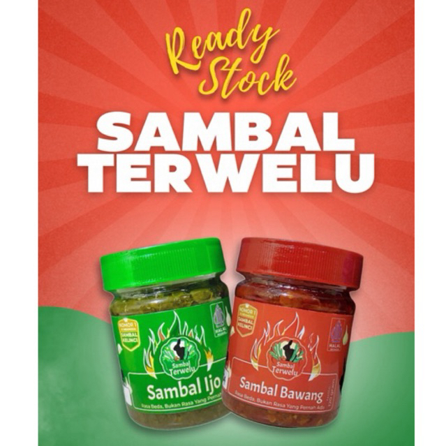 

Sambal Terwelu | Sambal Kelinci | Halal MUI | Sambal Merah Sambal Ijo