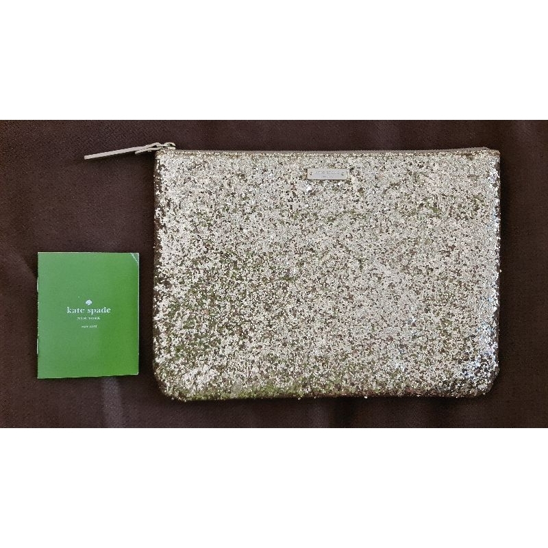 Kate Spade Sparkler Gold Pouch ORI