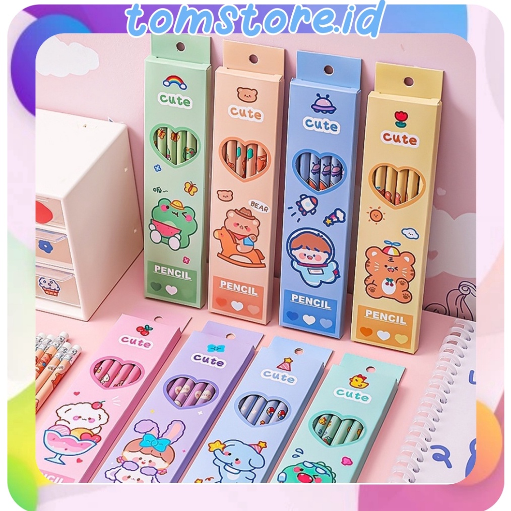 

TERLARISSS TOMSTOREID PENSIL TULIS HB ANIMAL 1 SET ISI 6 PENSIL HB SEKOLAH MOTIF KARTUN LUCU S85