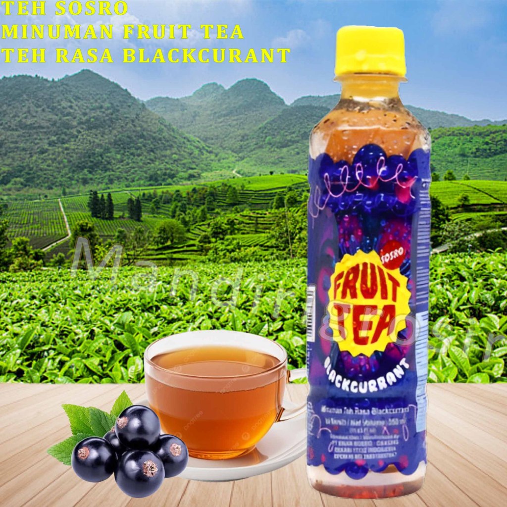 

Minuman Teh Kemasan Botol * Fruit Tea Sosro * Teh Rasa Blackcurrant * 350ml