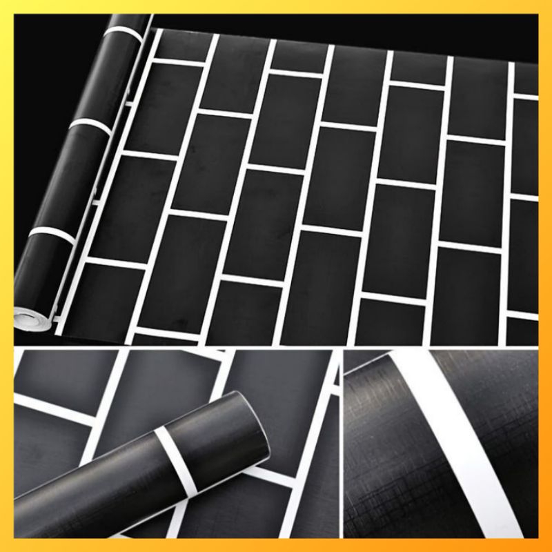 HOLOS - Wallpaper Dinding Hitam Wallpaper Dinding Polos Wallpaper Stiker Wallpaper Minimalis Wallpap