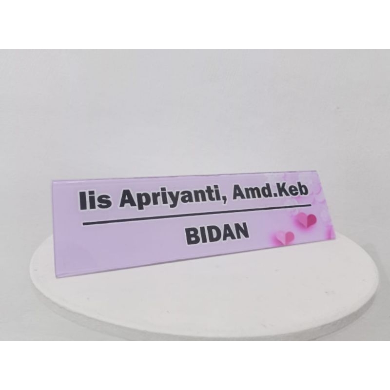 Papan Meja/Papan Akrilik/Akrilik Name Tag Custom