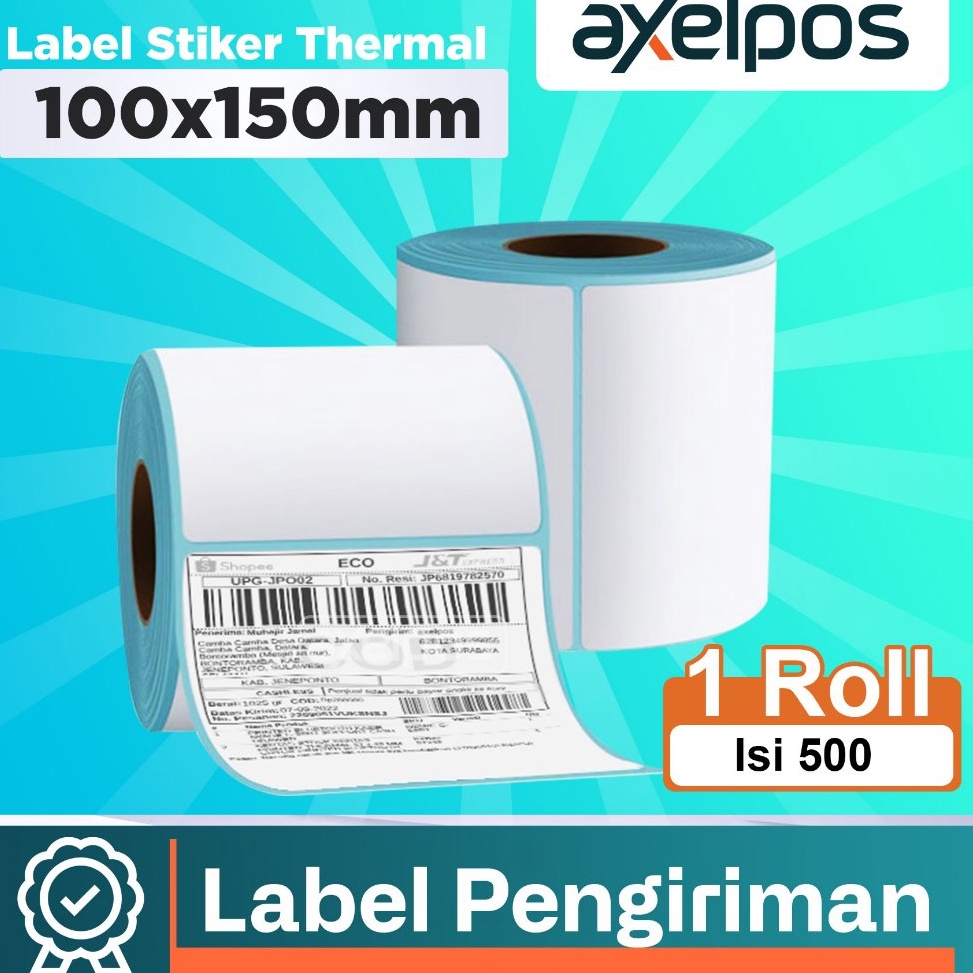 

LABEL BARCODE 1 X 15 mm KERTAS STICKER DIRECT THERMAL 1x15 mm Isi 15225 Pcs x L5P9