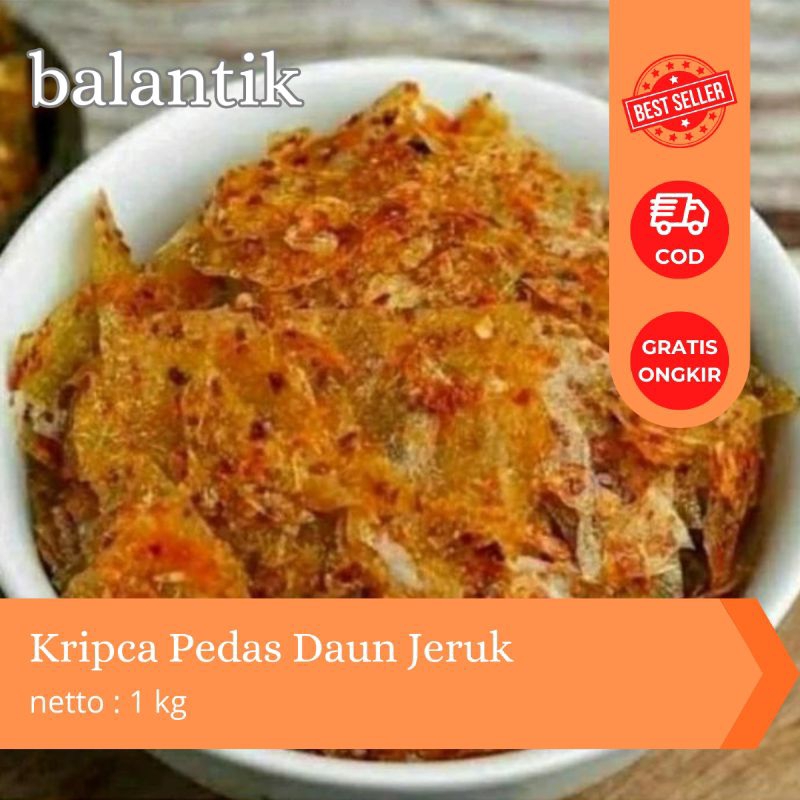 Kripca Pedas Daun Jeruk 1 KG