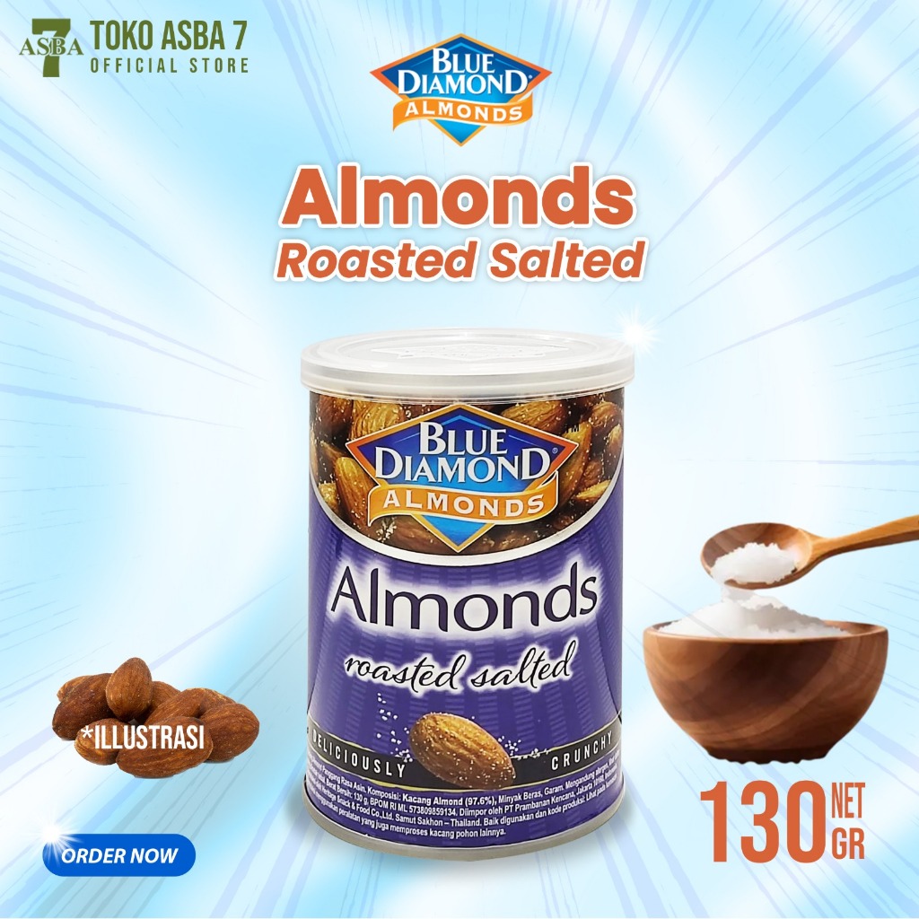 

BLUE DIAMOND ROASTED SALTED ALMOND 130G