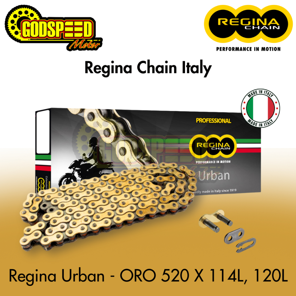 RANTAI GOLD REGINA CHAIN ITALY 520 ORO HEAVY DUTY NINJA 250 FI CBR250RR R25 ZX25 ER6 Z250 MT25 TIGER