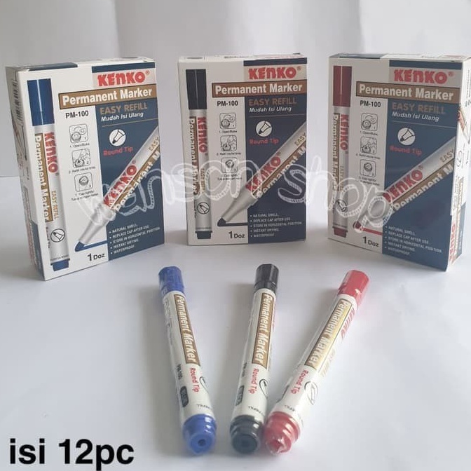 

SPIDOL PERMANENT KENKO PM1 ISI 12PCS PERMANENT MARKER PM1 PM 1 HARGA PER LUSIN ISI 12PCS t C8E2