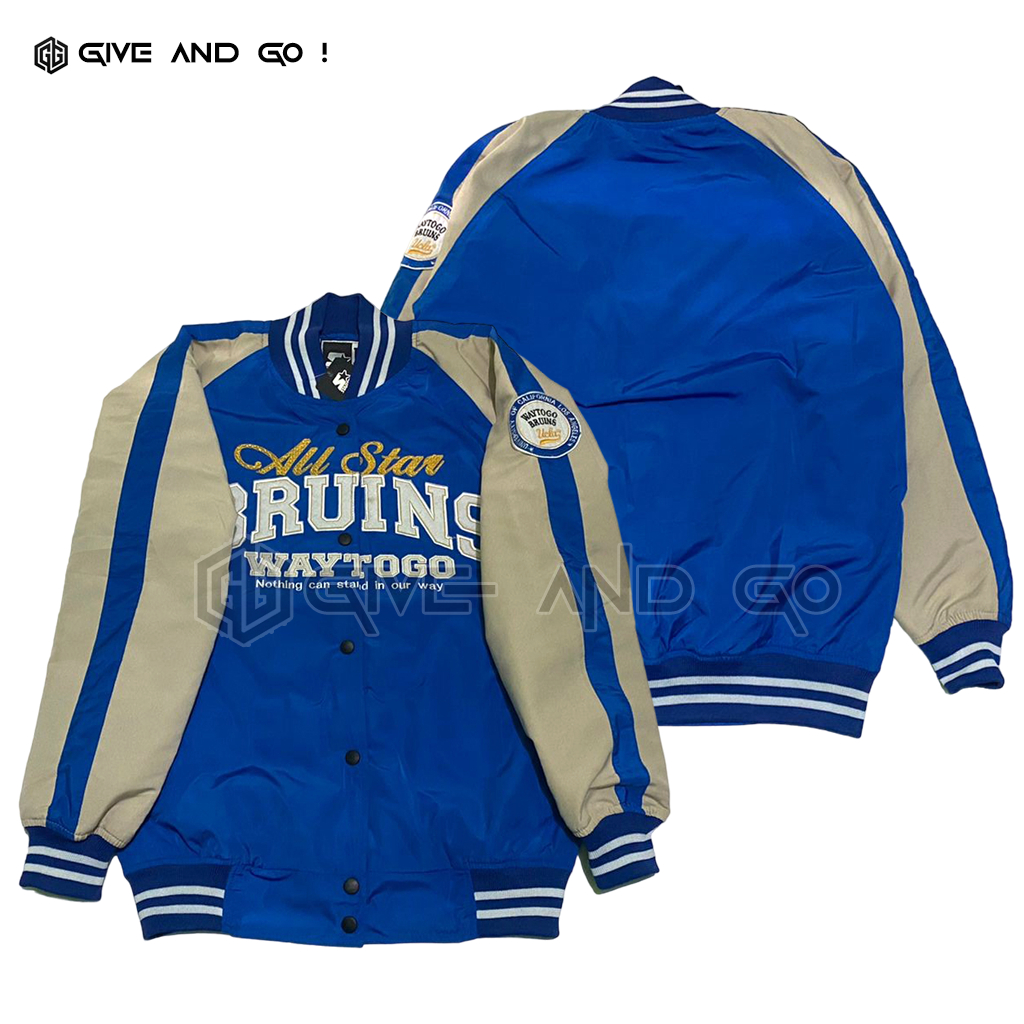 Jaket Varsity Bomber Vintage Basebal Starter Bruins Waytogo Allstar Jaket l Unisex Original
