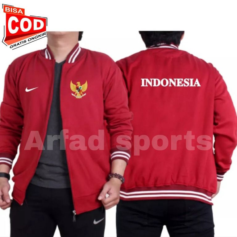 JAKET HOODIE VARSITY TIMNAS INDONESIA MURAH PREMIUM QUALITY JAKET BOLA TIMNAS INDONESIA GARUDA b S2E