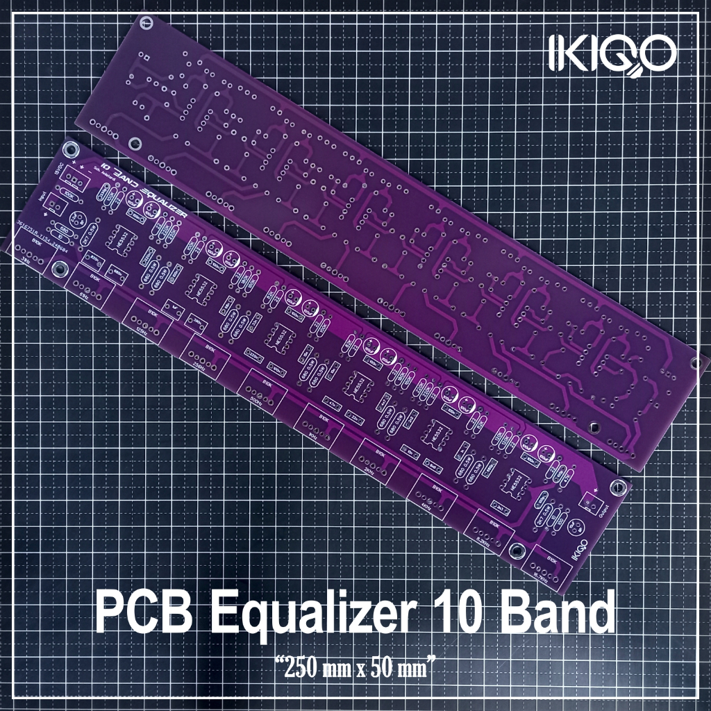 PCB Equalizer Mono 10 Channel Double Layer