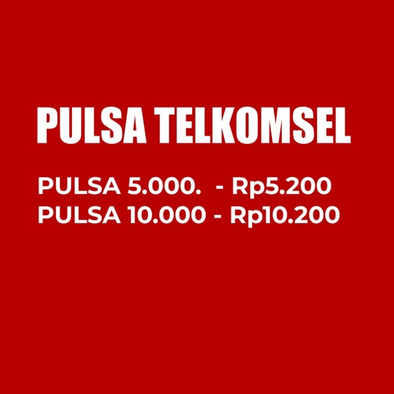 ISI ULANG PULSA TELKOMSEL 5K INSTANT PROSES