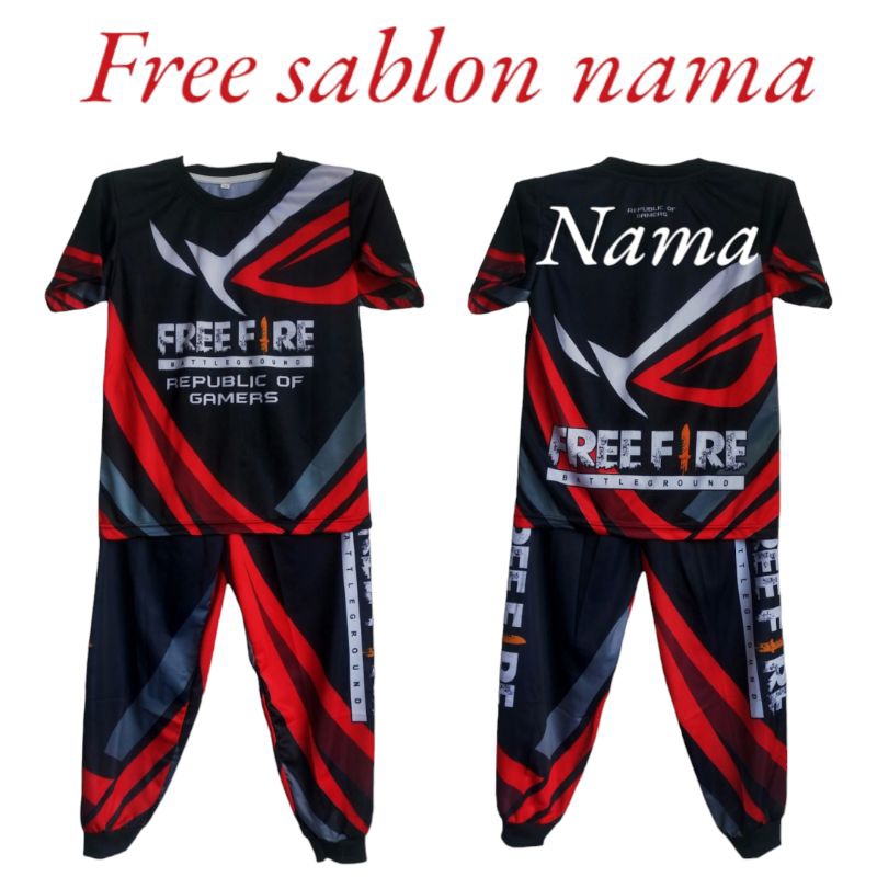 SETELAN BAJU ANAK-ANAK/SETELAN BAJU BNL/SETELAN BAJU FREE FIRE