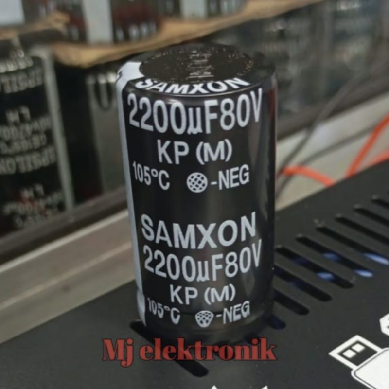 Elco 2200uF 80V Elko SAMXON 2200UF 80V For Audio