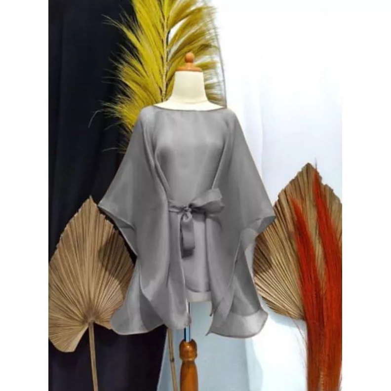 KODE J42B Outer Organza  Cape Organza Premium  Cardigan