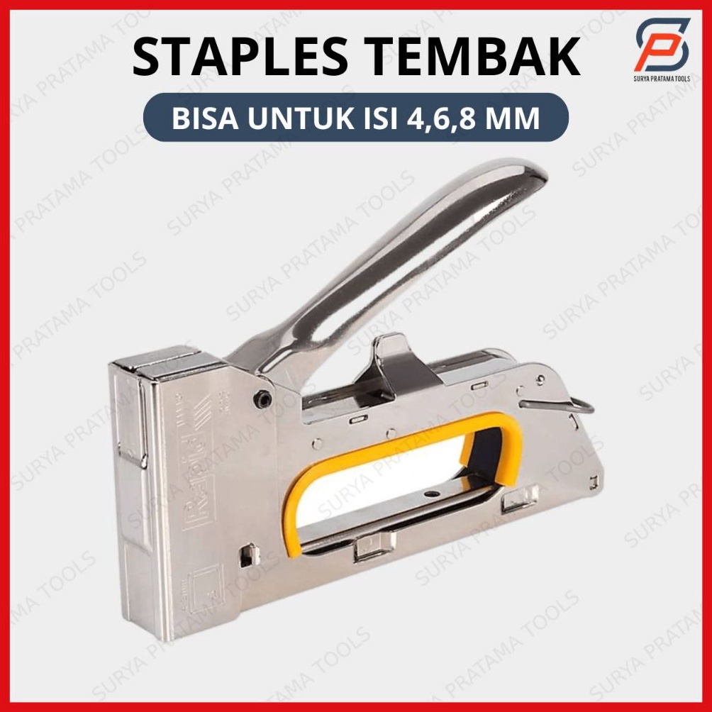 

Staples Tembak Staple Gun Tacker Steples Stapler Hekter Jok Motor Sofa Kulit c R3P4