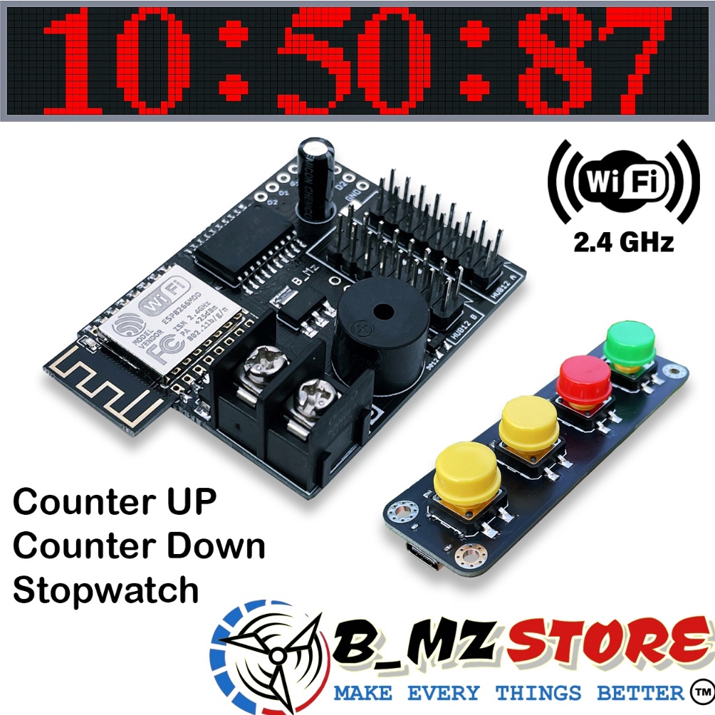 Kontroller Timer P1  Stopwatch  Counter UP  Counter DOWN e V1C7