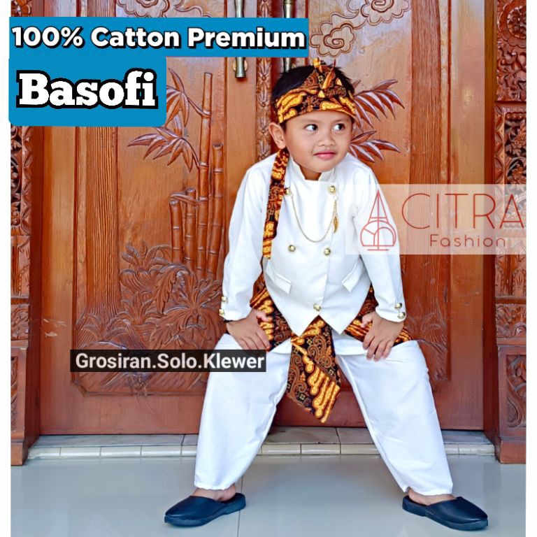 KODE F74S COD BASOFI ANAK  BAJU ADAT SUNDA  BASOFI PREMIUM  BASOFI SEMBONG COKLATIKET