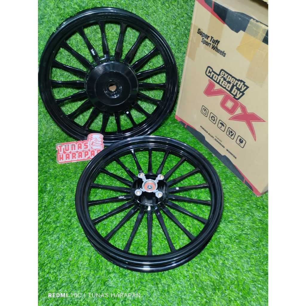 VELG RACING VOX PALANG 18 BEAT / VARIO 110 / SCOOPY MODEL DAYTONA - HITAM