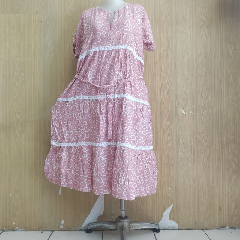 Batik Qonita Daster Salsa Renda Halus