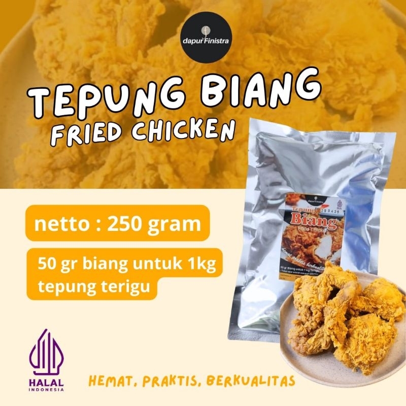 

Tepung Biang Fried Chicken 250 gr Dapur Finistra