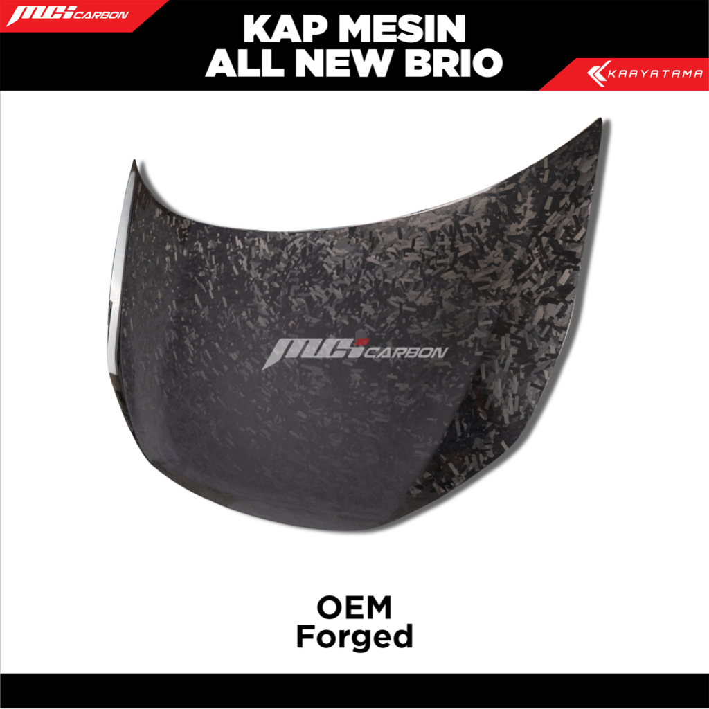 Kap Mesin Carbon All New Brio