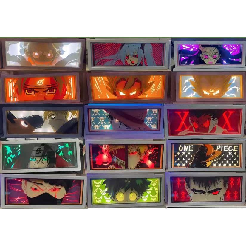 Anime Light Box 3D LED Light Room Decor Anime Gift Lampu Kotak Anime