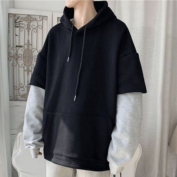 S - XXXXXL(7XL) Hoodie KOMBINASI Jumbo Bigsize Jaket Fleece Korean Style Wanita Pria Oversize S M L 