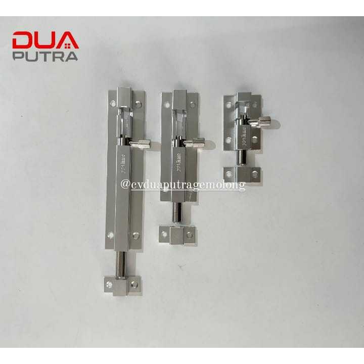 GRENDEL PINTU MULLER/ KUNCI SELOT PINTU STAINLESS STEEL 2 INCH - 6 INCH