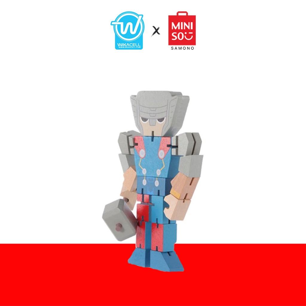 Miniso Wooden Toy Marvel Collection - Thor