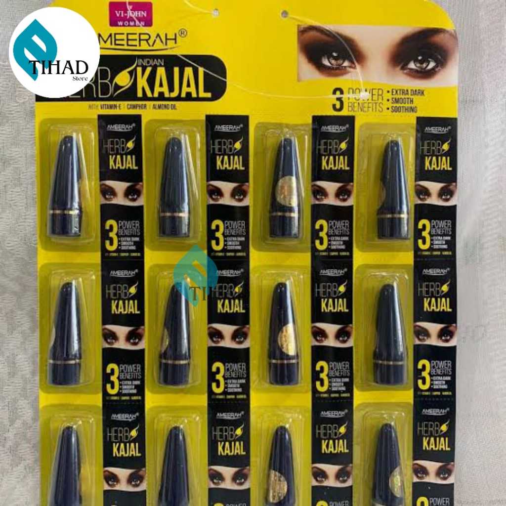 Celak Sipat Mata Ameerah Kajal Stick Kecil & Besar Sensasi Mint Celak Ameerah Celak Kajal Celak Kaja