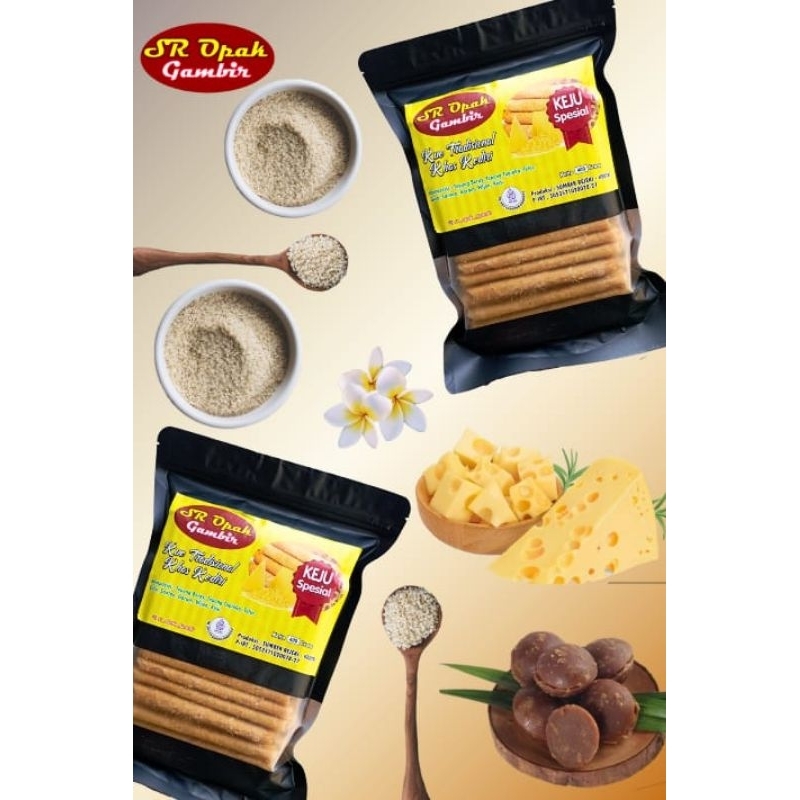 

SR OPAK GAMBIR spesial wijen keju 400 gram/ makanan khas Kediri/
